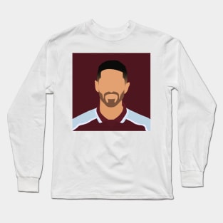 Manuel Lanzini Minimalistic Face Art Long Sleeve T-Shirt